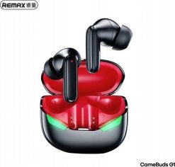 Słuchawki Remax Słuchawki Bluetooth REMAX TWS G1 BT 5.3 Game buds black. Czarne słuchawki bezprzewodowe REMAX. Za 65.56 zł.