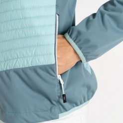 Kurtka hybrydowa dla kobiet do wędrówek Dare 2B Lexan II. Niebieskie kurtki sportowe damskie Dare 2B, m, bez wzorów, z materiału, bez ramiączek, bez kaptura, trekkingowe. Za 175.99 zł.