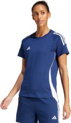 Adidas Koszulka damska adidas Tiro 24 Sweat niebiesko-biała IR9354 XL. Białe bluzki damskie Adidas, xl, bez wzorów, bez kołnierzyka, bez ramiączek. Za 111.93 zł.