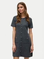 Vero Moda Sukienka dzianinowa Johanna 10333908 Szary Standard Fit. Szare sukienki damskie Vero Moda, xl, bez wzorów, z dzianiny, bez kołnierzyka, bez ramiączek. Za 269.99 zł.