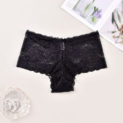 Koronkowe brazyliany z szerokim pasem na co dzień So. Fioletowe majtki damskie Intica, z koronki. W wyprzedaży za 59.00 zł.