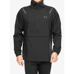 Kurtka wiatrówka męska Under Armour Unstoppable Left Chest Anorak. Czarne kurtki męskie Under Armour, m, bez wzorów, z softshellu, bez kaptura, trekkingowe. Za 354.99 zł.