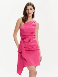 Marella Sukienka koktajlowa Tunisi 2413221262 Różowy Slim Fit. Czerwone sukienki damskie Marella, bez wzorów, z syntetyku, wizytowe, bez kołnierzyka, bez ramiączek. Za 819.99 zł.