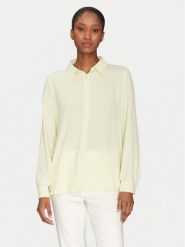 Marella Koszula Nebbia 2515111031 Żółty Regular Fit. Żółte koszule damskie Marella, bez wzorów, z jedwabiu, bez kołnierzyka, bez ramiączek. Za 399.99 zł.