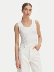 Weekend Max Mara Top Multic 2615941012 Biały Regular Fit. Białe topy damskie Weekend Max Mara, xl, bez wzorów, z bawełny, bez kołnierzyka, bez ramiączek. Za 309.99 zł.