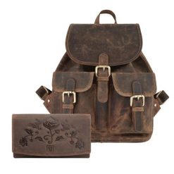 ZESTAW PREZENTOWY PLECACZEK DAMSKI I PORTFEL DAMSKI PAOLO PERUZZI ZUP-26-BR. Portfele damskie Paolo Peruzzi, ze skóry. Za 349.00 zł.