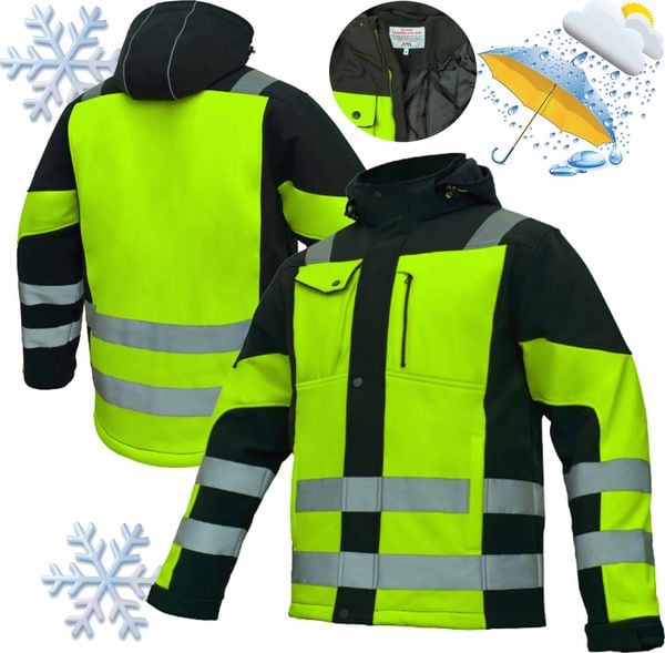 Kurtka męska Artmas Kurtka Robocza Zimowa Softshell Ocieplany Fluorescencyjna Pasy Odblaski Xl Artmas Classic-Vis Win Y Xl 5907791450142. Kurtki męskie artmas, na zimę, m, bez wzorów, z softshellu, bez kaptura. Za 162.99 zł.