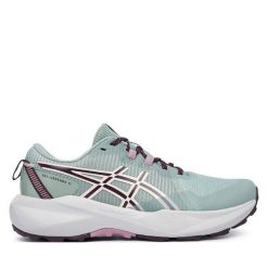 Buty do biegania Asics. Zielone obuwie sportowe damskie Asics, bez wzorów, bez zapięcia, do biegania. Za 329.99 zł.