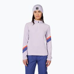 Bluza damska Rossignol Strawpile Fleece Hz. Fioletowe bluzy damskie Rossignol, na zimę, bez wzorów, sportowe, bez ramiączek, bez kaptura. Za 279.99 zł.