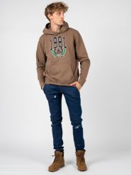 Guess Bluza | M2RQ01KAUK0 | Mężczyzna | Brązowy. Brązowe bluzy męskie Guess, m, z aplikacjami, z bawełny, bez ramiączek, bez kaptura. W wyprzedaży za 239.00 zł.