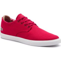 Tenisówki LACOSTE - Esparre 219 1 Cma 7-37CMA0025262 Red/Off Wht. Czerwone trampki męskie Lacoste, bez wzorów, z gumy, bez zapięcia. W wyprzedaży za 259.00 zł.