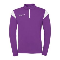 Bluza treningowa z zamkiem błyskawicznym 1/4 Uhlsport Squad 27. Białe bluzy damskie Uhlsport, s, bez wzorów, bez ramiączek, bez kaptura. Za 193.80 zł.