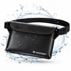 Wodoodporna Saszetka Na Telefon Nerka Etui Pas Biodrowy Czarna. Czarne saszetki i nerki męskie Wozinsky, bez wzorów. Za 24.99 zł.