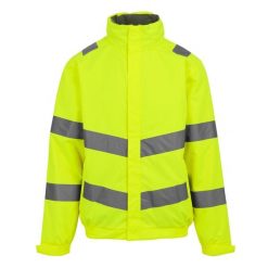 Męska Kurtka Pro Contract Dover HiVis Jacket. Żółte kurtki męskie Regatta, m, bez wzorów, sportowe, bez kaptura. Za 165.99 zł.