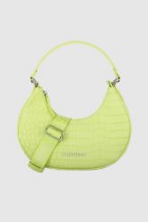 VALENTINO Żółta torebka o kształcie księżyca coconut hobo bag. Żółte listonoszki damskie Valentino by Mario Valentino, bez wzorów, ze skóry, na ramię, bez dodatków. W wyprzedaży za 521.99 zł.