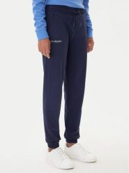 Kappa Spodnie dresowe Festa 331M34W Granatowy Regular Fit. Niebieskie spodnie dresowe damskie Kappa, bez wzorów, z bawełny. Za 129.99 zł.