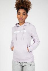 Charlotte Bluza z kapturem ilac. Fioletowe bluzy damskie GORILLA WEAR, xs, bez wzorów, z bawełny, bez ramiączek, z kapturem. Za 305.00 zł.