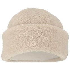 Damska czapka pluszowa, rozmiar uniwersalny, zestaw. Brązowe czapki damskie Sarlini, na zimę, bez wzorów, z materiału, eleganckie. Za 128.95 zł.
