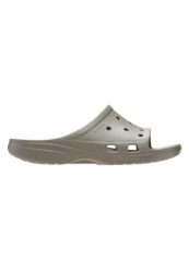 Klapki Dla Dorosłych Crocs Mens Saturday Slide. Zielone klapki męskie Crocs, bez wzorów, z materiału, bez zapięcia. Za 139.99 zł.
