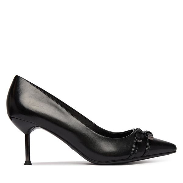 Szpilki Tamaris. Czarne szpilki damskie Tamaris, bez wzorów, bez obcasa, na szpilce, bez zapięcia. Za 254.99 zł.