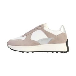 Buty GEOX D AMABEL Biały. Białe obuwie trekkingowe damskie Geox, z tkaniny, bez zapięcia. Za 390.99 zł.