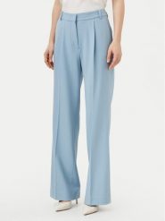 Calvin Klein Spodnie palazzo K20K207836 Błękitny Wide Leg. Niebieskie spodnie materiałowe damskie Calvin Klein, bez wzorów, z materiału. Za 379.99 zł.
