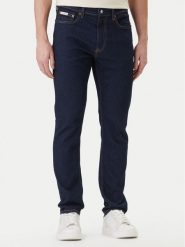 Calvin Klein Jeans Jeansy LV04RF757G Granatowy Slim Fit. Niebieskie jeansy męskie Calvin Klein Jeans, z bawełny. Za 419.99 zł.