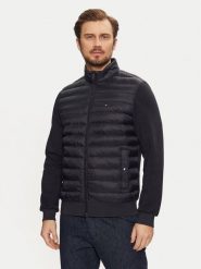 Tommy Hilfiger Kurtka przejściowa MW0MW37461 Granatowy Regular Fit. Niebieskie kurtki męskie Tommy Hilfiger, m, bez wzorów, z bawełny, bez kaptura. Za 629.99 zł.