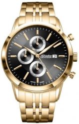 Zegarek męski Adriatica A8306.1116CH złoty. Żółte zegarki męskie Adriatica, bez wzorów, złote. Za 1,550.00 zł.