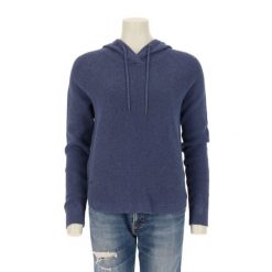 Second life - Damska niebieska bluza z kapturem - Jak nowy. Niebieskie bluzy damskie Ralph Lauren, bez wzorów, bez ramiączek, z kapturem. Za 127.76 zł.