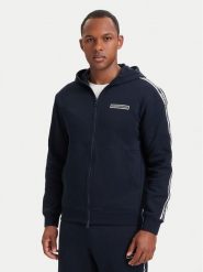 EA7 Emporio Armani Bluza 7M002197 AF10377 UB102 Granatowy Regular Fit. Niebieskie bluzy męskie EA7 Emporio Armani, m, bez wzorów, z bawełny, bez ramiączek, bez kaptura. Za 629.99 zł.