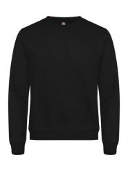 Clique Basic Roundneck unisex bluza z okrągłym dekoltem, odporny na piling –. Czarne bluzy damskie CLIQUE, xs, bez wzorów, z bawełny, bez ramiączek, bez kaptura. Za 155.70 zł.