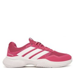 Buty do tenisa adidas. Czerwone obuwie sportowe damskie Adidas, bez wzorów, bez zapięcia, tenisowe. Za 296.99 zł.