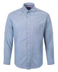 Koszula Weekendowa - Pako Jeans - Lekko Taliowana - Błękitna. Niebieskie koszule męskie Pako Jeans, l, bez wzorów, z bawełny, casualowe, bez kołnierzyka, bez ramiączek. Za 169.00 zł.