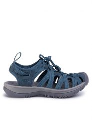 Keen Sandały Whisper 1022809 Niebieski. Niebieskie obuwie sportowe damskie Keen, bez wzorów, z materiału, bez obcasa, bez zapięcia. Za 259.99 zł.