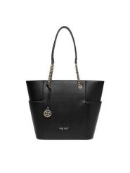 Nine West Torebka CEO-NEBRASKA-LDA8208 Czarny. Czarne shopperki damskie Nine West, bez wzorów, z materiału, bez dodatków. Za 249.99 zł.