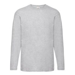 Koszulka Z Długim Rękawem Dla Dorosłych Unisex Valueweight. Czarne bluzki damskie fruit of the loom, s, bez wzorów, sportowe, bez kołnierzyka, bez ramiączek. Za 58.99 zł.