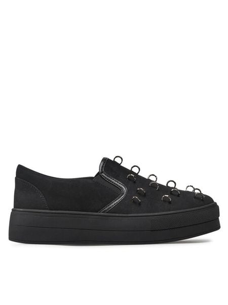 Jenny Fairy Tenisówki WS5699-05 Czarny. Czarne trampki i tenisówki damskie Jenny Fairy, bez wzorów, ze skóry, bez zapięcia. Za 89.99 zł.