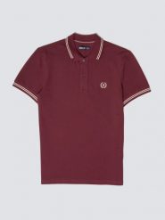 Koszulka męska polo bordowa Poller 604. Czerwone koszulki sportowe męskie BIG STAR, l, bez wzorów, z dzianiny, bez ramiączek, do biegania. Za 159.99 zł.