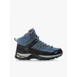 Buty turystyczne męskie CMP Rigel Mid WP. Niebieskie buty zimowe męskie CMP, bez wzorów, bez obcasa, bez zapięcia. Za 413.99 zł.