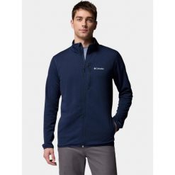 Sweter Męski Columbia Essential Hike Grid. Niebieskie swetry męskie Columbia, m, bez wzorów, z polaru, sportowe, bez kołnierzyka, bez ramiączek. Za 293.99 zł.
