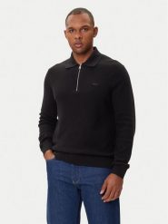 Lacoste Sweter AH5187 Czarny Regular Fit. Czarne swetry męskie Lacoste, m, bez wzorów, z bawełny, bez kołnierzyka, bez ramiączek. Za 659.99 zł.