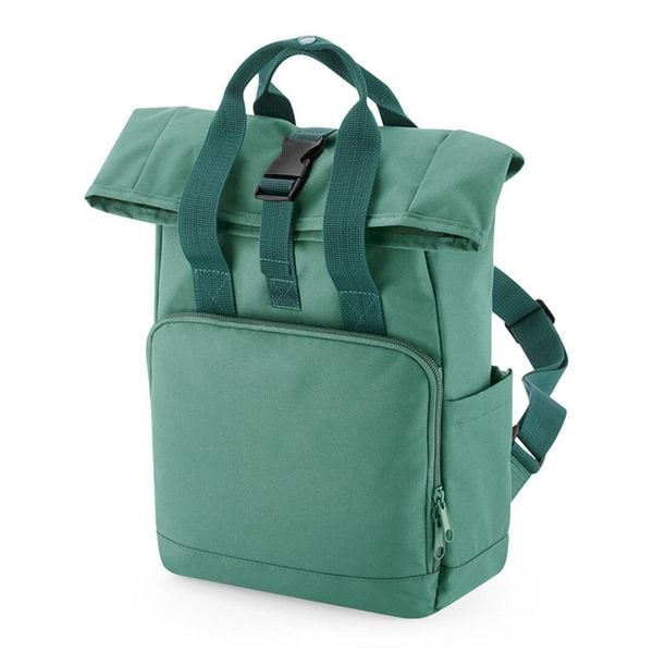 Plecak na komputer Bag Base. Zielone plecaki męskie BAGBASE, bez wzorów, z materiału. Za 83.75 zł.