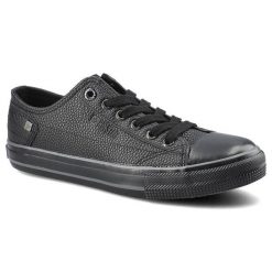 Czarne Trampki Big Star Damskie Wygodne Buty. Czarne trampki i tenisówki damskie BIG STAR, z aplikacjami, z gumy, bez zapięcia. Za 89.00 zł.