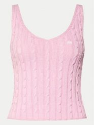 MVP Wardrobe Sweter MVPE4MK009.0XXXXXX Różowy Classic Fit. Czerwone swetry nierozpinane damskie MVP Wardrobe, bez wzorów, z bawełny, bez kołnierzyka, bez ramiączek. W wyprzedaży za 529.99 zł.