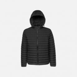 Kurtka GEOX W ANYLLA E Czarny. Czarne kurtki męskie Geox, bez wzorów, z tkaniny, bez kaptura. Za 570.99 zł.