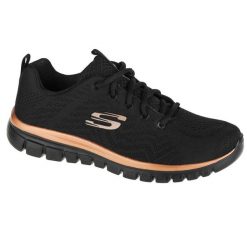 Buty damskie Skechers Get Connected. Czarne obuwie sportowe damskie Skechers, bez wzorów, z materiału, bez zapięcia, trekkingowe, Skechers Sport. Za 199.99 zł.