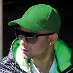 6panelowa Czapka Z Daszkiem Unisex Memphis. Czarne czapki damskie RESULT, bez wzorów, z bawełny. Za 27.99 zł.