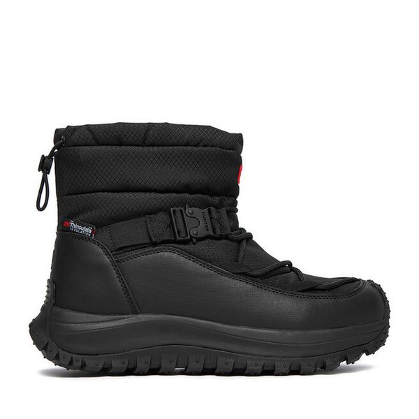 Trekkingi Hunter. Czarne botki męskie Hunter, bez wzorów, sportowe, bez obcasa, bez zapięcia. Za 279.99 zł.