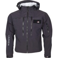 Kurtka wędkarska do brodzenia Taimen Tuul. Czarne kurtki męskie TAIMEN, xl, bez wzorów, sportowe, bez kaptura. Za 599.99 zł.